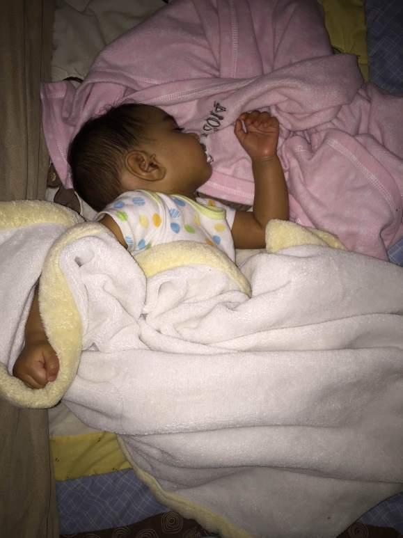 Hiten: A picture of my daughter from last night sleeping like the baby she is.